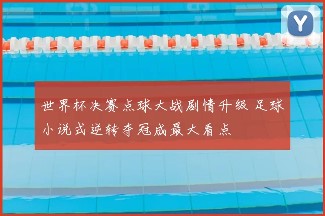 世界杯决赛点球大战剧情升级 足球小说式逆转夺冠成最大看点
